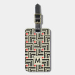 Add Your Name | Geometric Lines Pattern Luggage Tag at Zazzle