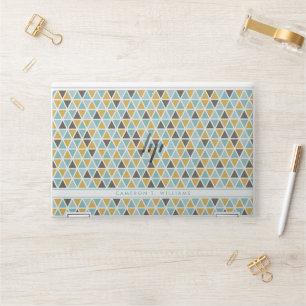 Add Your Name   Geometric Triangle Pattern HP Laptop Skin