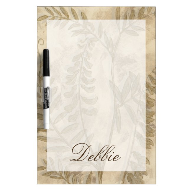 Add Your Name | Gilded Foliage I Dry-Erase Board (Front)