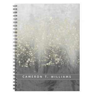 Add Your Name   Glitter Swirl Notebook