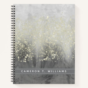 Add Your Name   Glitter Swirl Notebook