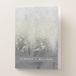 Add Your Name   Glitter Swirl Pocket Folder