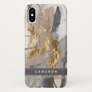 Add Your Name Golden Blush iPhone X Case