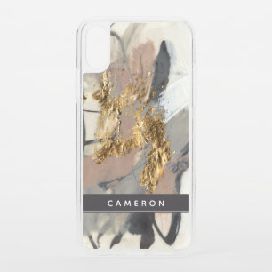 Add Your Name   Golden Blush iPhone XS Case