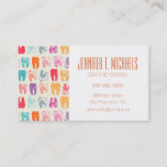Add Your Name | Grunge Tooth Pattern Business Card