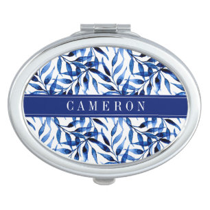 Add Your Name Hand Painted Watercolor Ink Compact Mirror