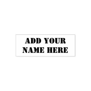 Add your name here customizable stamp