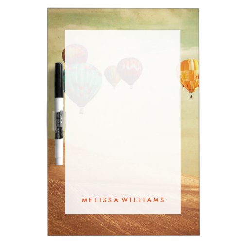Add Your Name  Hot Air Balloons In The Sky Dry Erase Board