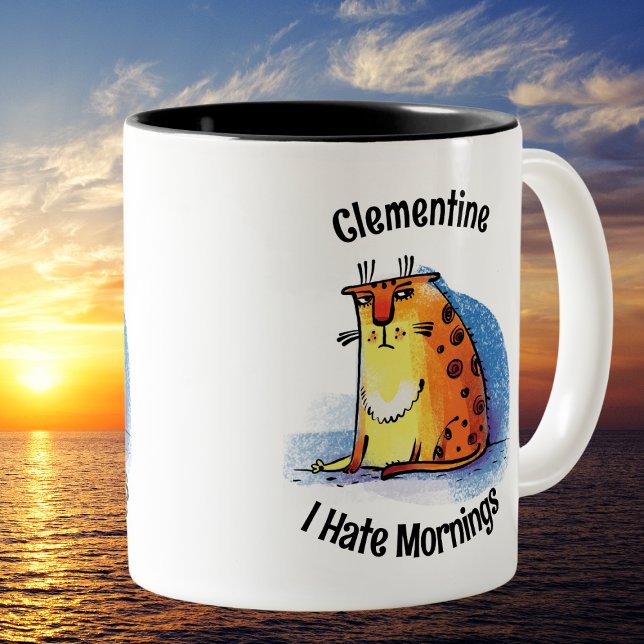 Add Your Name I Hate Mornings Coffee Mug (Creator Uploaded)