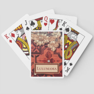 ADD YOUR NAME Inlaid Wood Gold Gilded image, Poker Cards