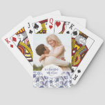 Add Your Name | Lavendar Seashells Poker Cards