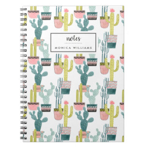 Add Your Name   Let's Taco About Love   Cactus Pat Notebook