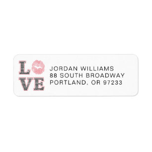 Add Your Name   Love Lips Label