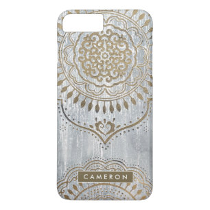 Add Your Name   Mandala Gold Design iPhone 8 Plus/7 Plus Case