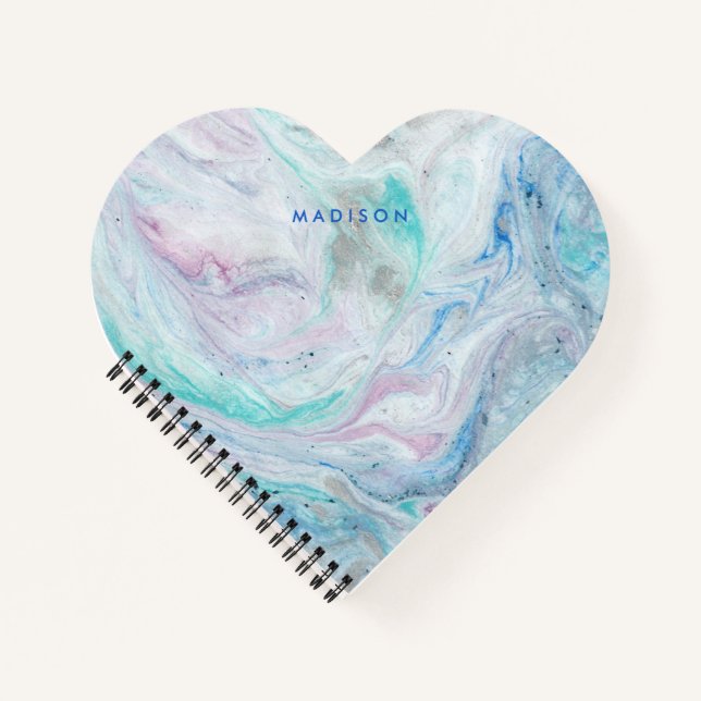 Add Your Name | Marble I Notebook (Front)