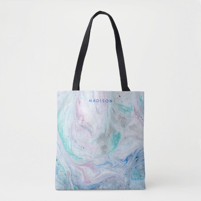 Add Your Name | Marble I Tote Bag (Front)
