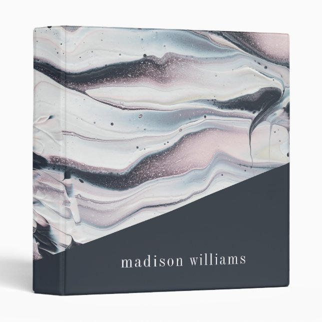 Add Your Name | Marbling V Crop Binder (Front/Spine)