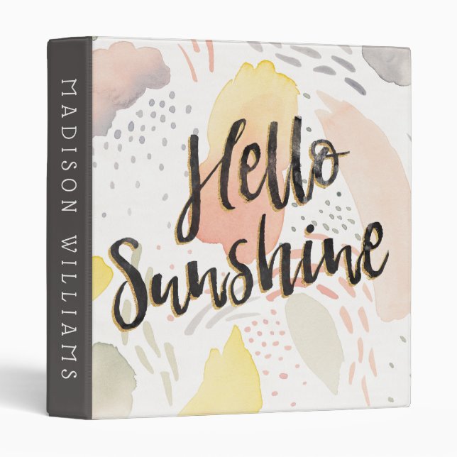 Add Your Name | Meadow Breeze II | Hello Sunshine Binder (Front/Spine)