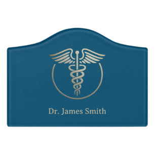 Add Your Name Medical Symbol Doctor Custom Door Sign