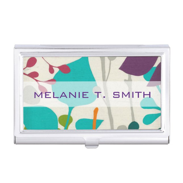 Add Your Name | Metro Garden III Business Card Case (Front)