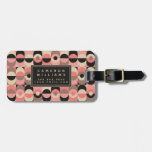 Add Your Name | Mid-Century Modern Pink Pattern Luggage Tag