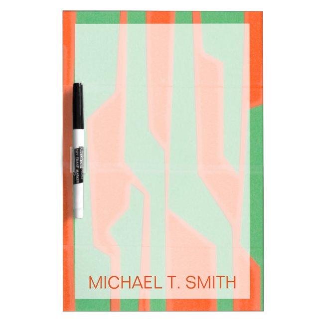 Add Your Name | Modern Circuit I Dry Erase Board (Front)