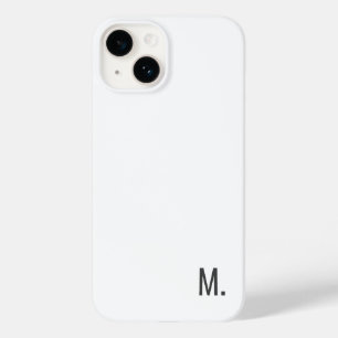 Add Your Name Modern Minimalist Grey White Case-Mate iPhone 14 Case