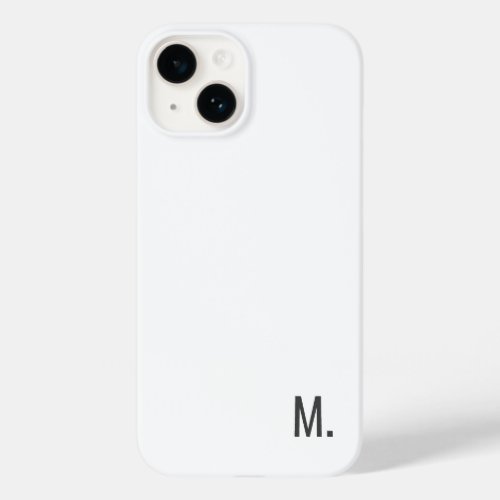 Add Your Name Modern Minimalist Grey White Case_Mate iPhone 14 Case