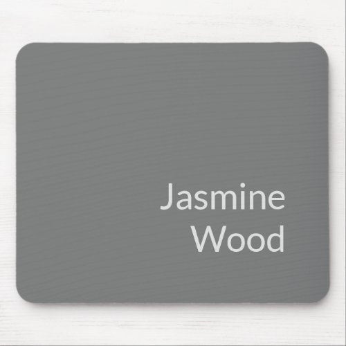 Add Your Name Modern Minimalist Plain Mouse Pad