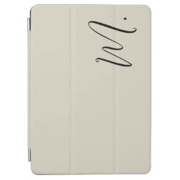 Add Your Name Modern Monogram Initial Calligraphy iPad Air Cover