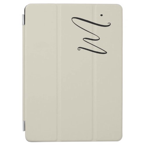 Add Your Name Modern Monogram Initial Calligraphy iPad Air Cover