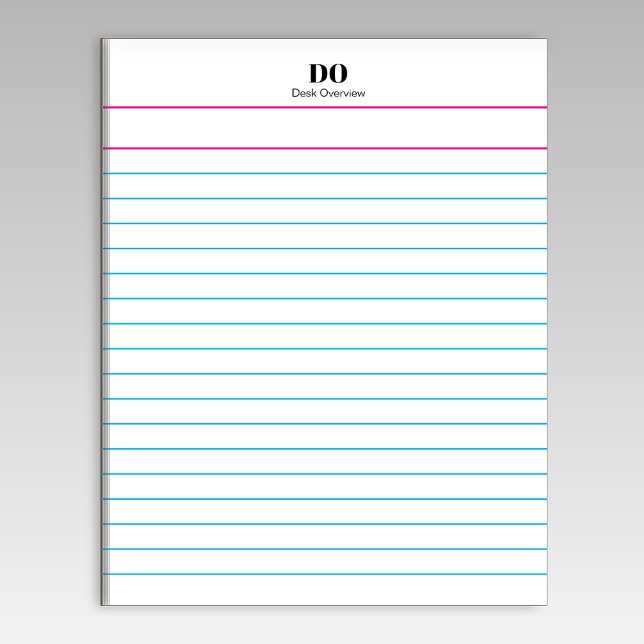Add Your Name Monogram Extra Wide Ruled Notepad (Creator Uploaded)
