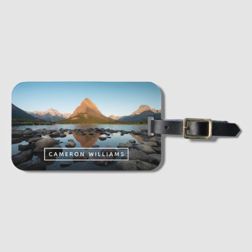 Add Your Name  Mountain Lake Luggage Tag