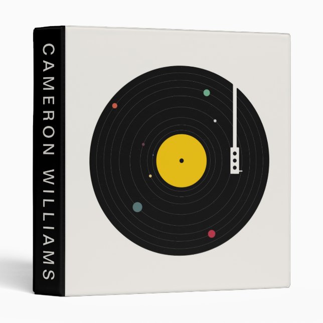 Add Your Name | Music Everywhere | Florent Bodart 3 Ring Binder (Front/Spine)