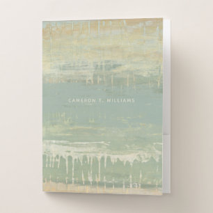 Add Your Name   Muted Horizon Pocket Folder