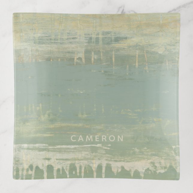 Add Your Name | Muted Horizon Trinket Tray (Front)