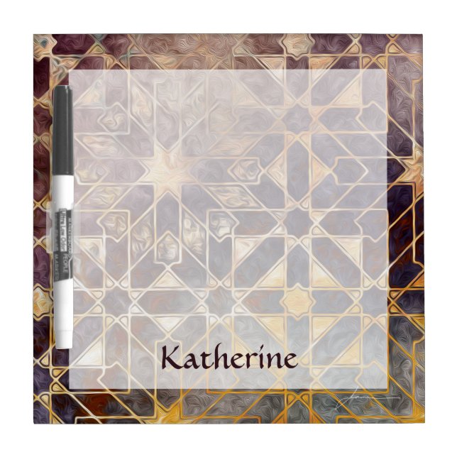 Add Your Name | Mystic Tiles I Dry-Erase Board (Front)