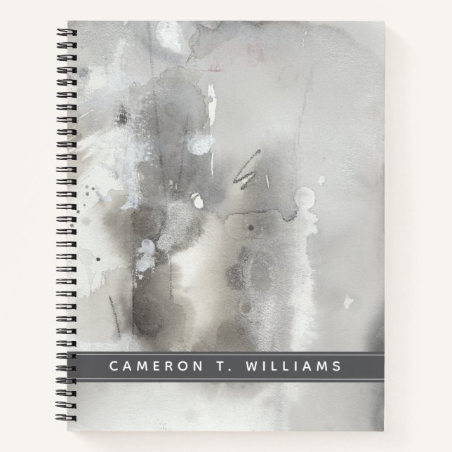 Add Your Name | Mystical Objects - Grey Notebook (Front)