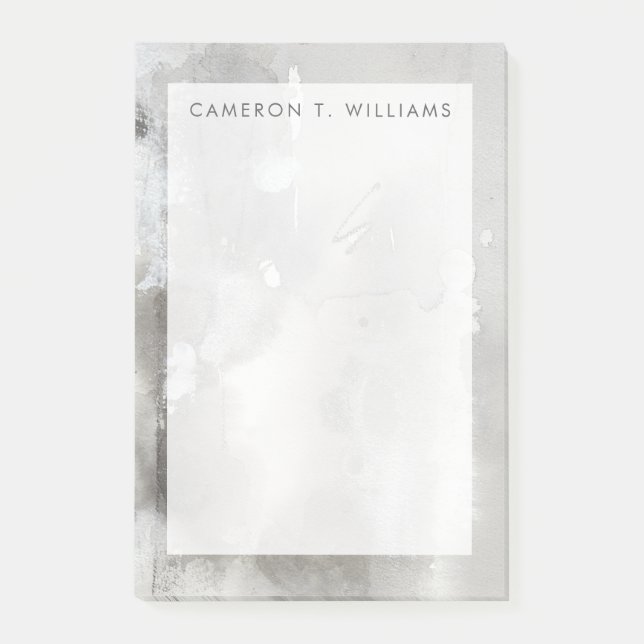 Add Your Name | Mystical Objects - Grey Post-it Notes (Front)