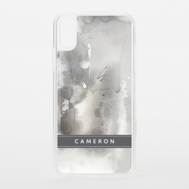 Add Your Name | Mystical Objects - Grey Uncommon iPhone Case (Back)