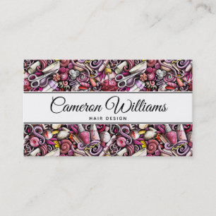 Add Your Name Nail Studio Pattern Business Card