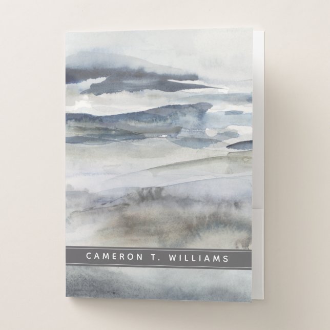 Add Your Name | Neutral Salt Spray Pocket Folder (Front)