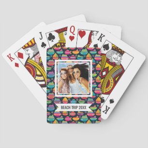 Add Your Name   Ocean Transportation Pattern Poker Cards