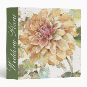Add Your Name   Orange Dahlia Binder