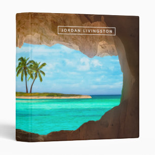 Add Your Name   Paradise in the Caribbean 3 Ring Binder