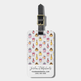 Add Your Name Parfum Bottle Pattern Luggage Tag