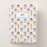 Add Your Name | Parfum Bottle Pattern Pocket Folder