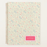 Add Your Name | Pastel Happy Teeth Pattern Planner