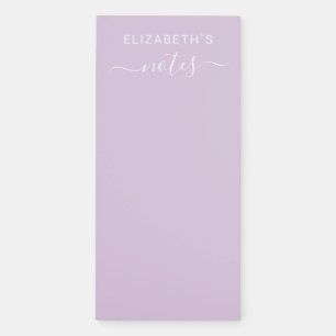 Add Your Name Pastel Purple Magnetic Notepad