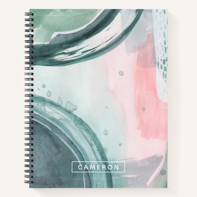 Add Your Name | Pastel Scribe - Watercolor Notebook (Front)